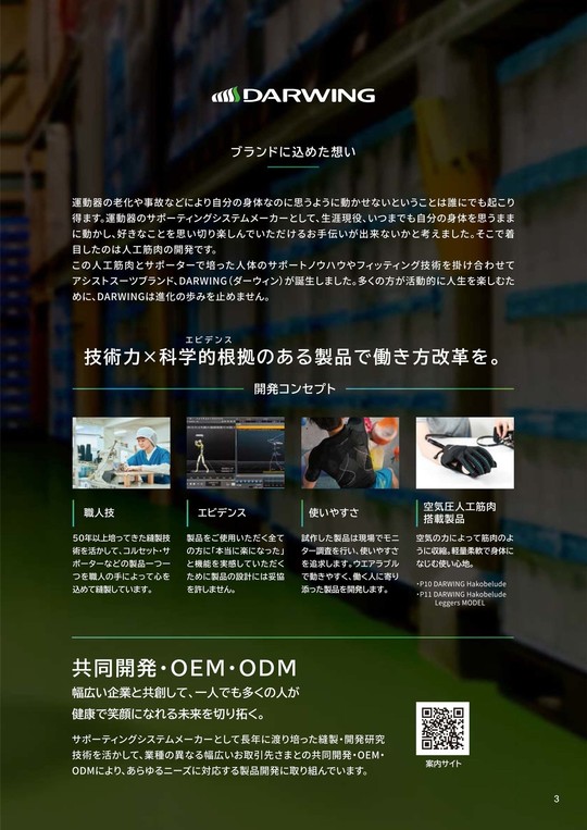 労働軽減サポートギア - ワイコフ科学株式会社